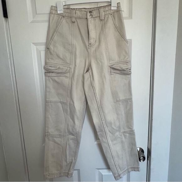 Pacsun off white cargo pants - Picture 1 of 4